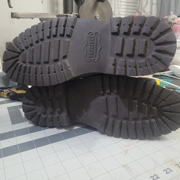 Thursday Boot Company Captain Lace Up Leather Boots in Green Men’s Size 9 - Picture 5 of 6